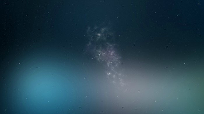 Calm Night Sky Filled with Stars and Space Glow