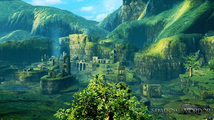 Ruined city in Shadow of Mordor