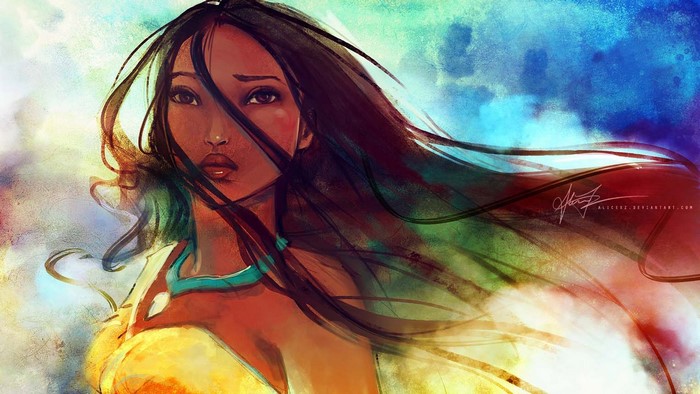 Pocahontas from Disney artwork by Alicexz