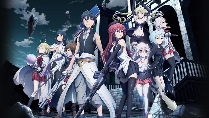 Trinity Seven characters in a dark setting