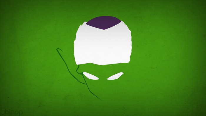 Piccolo from Dragon Ball minimalist illustration