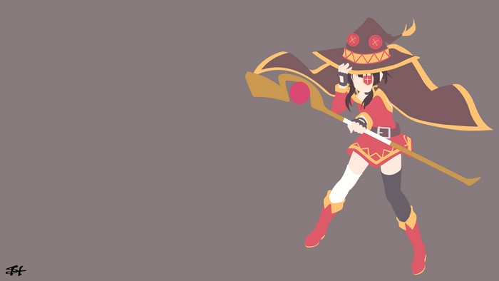 Megumin from KonoSuba minimalism