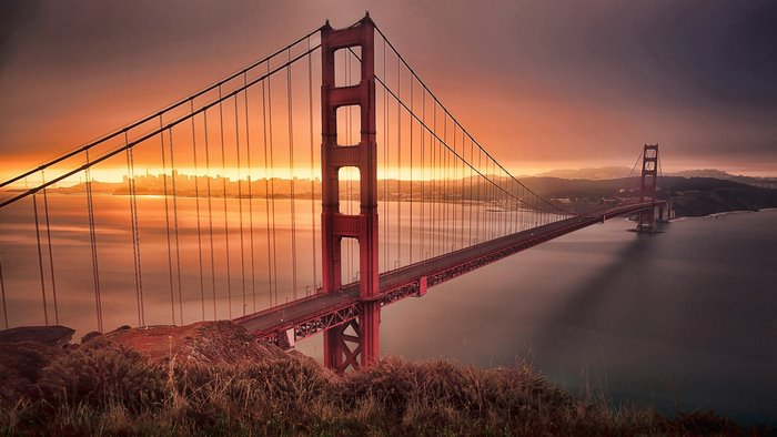 Golden Gate Bridge at Sunset
