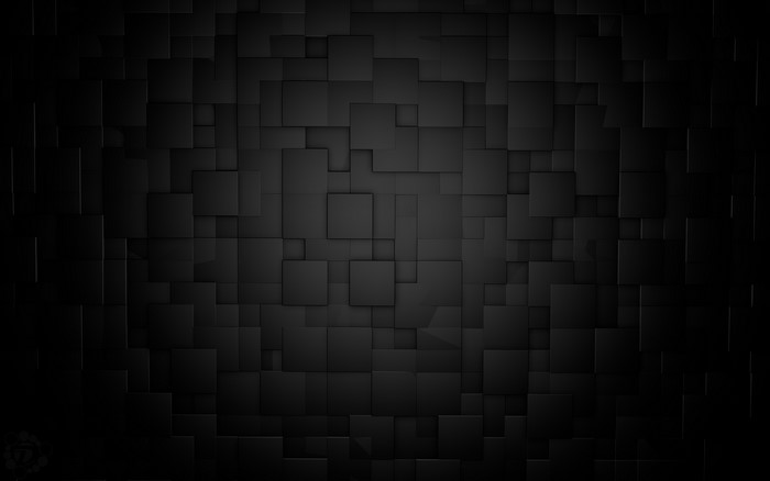 Black cubes abstract background
