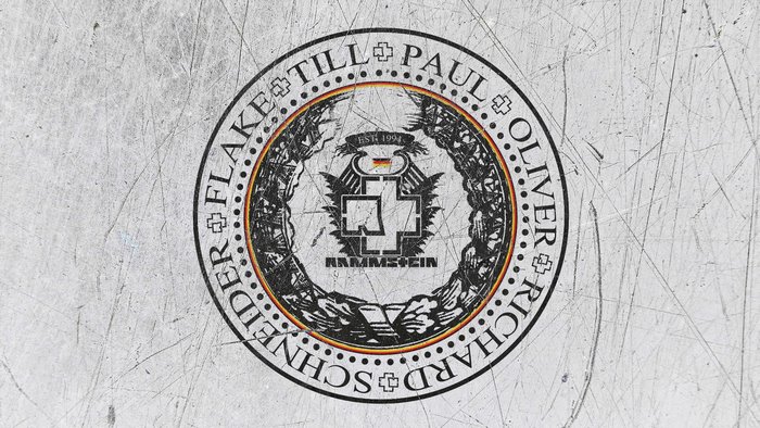 Rammstein Logo with Band Member Names