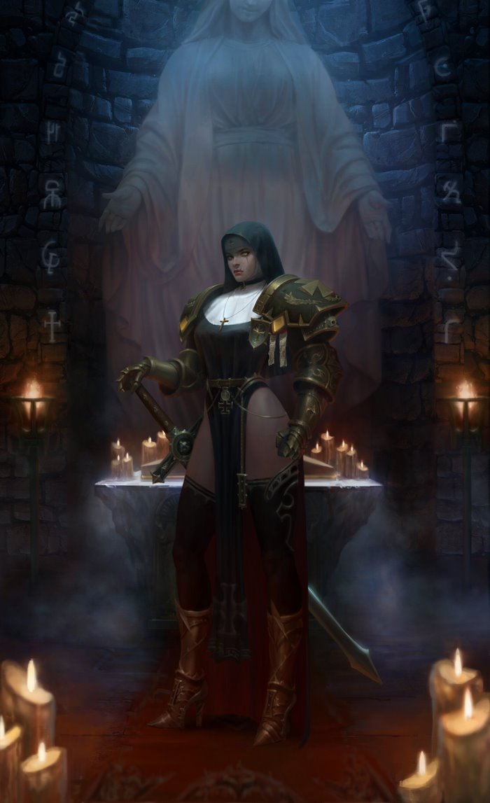 Sister of Battle from Warhammer 40,000