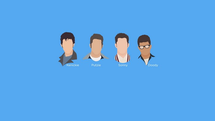 Four characters from Grease Live