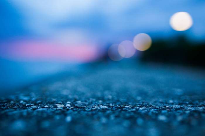 Abstract blue concrete ground macro 4K