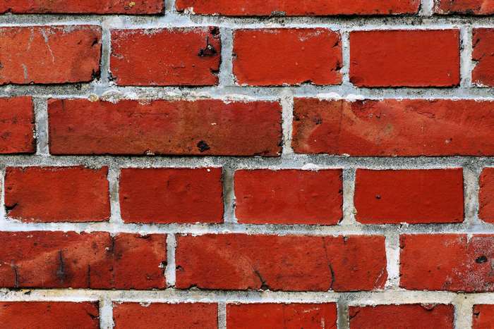 Red brick wall pattern 4K