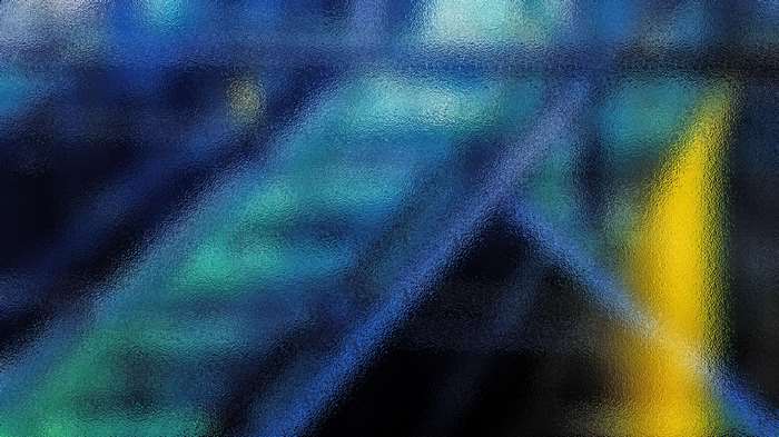 Abstract blue and yellow glass texture 4K
