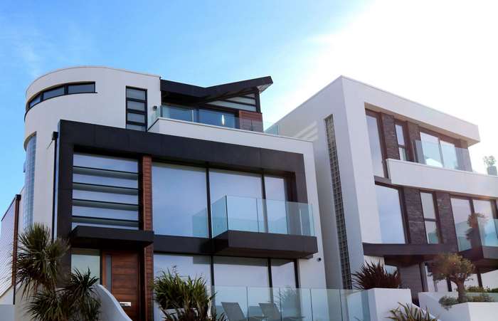Modern Luxury Condo with Glass Balconies