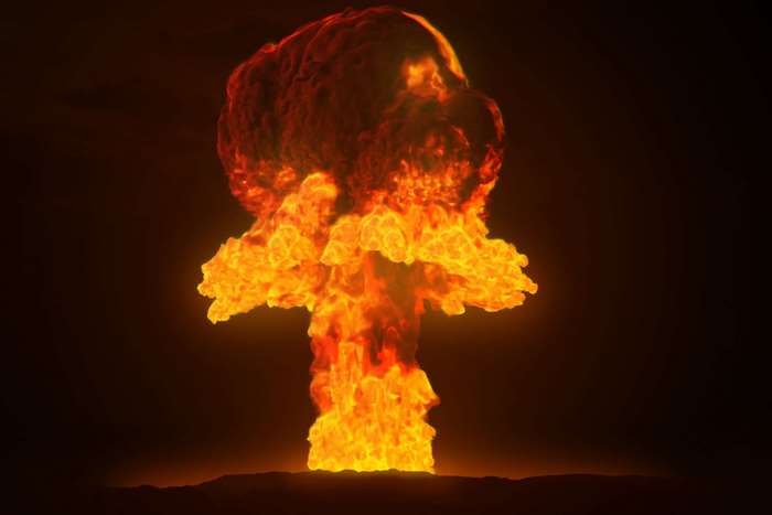 Nuclear explosion mushroom cloud
