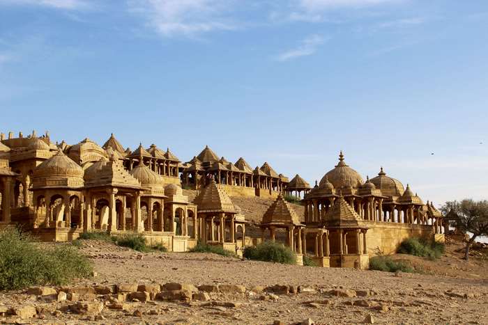 Royal cenotaphs in Jaisalmer, Rajasthan 4K