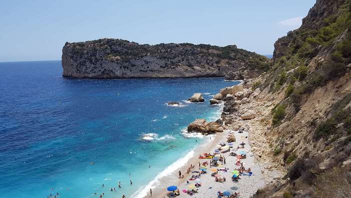 Cala Ambolo Beach, Alicante, Spain 4K
