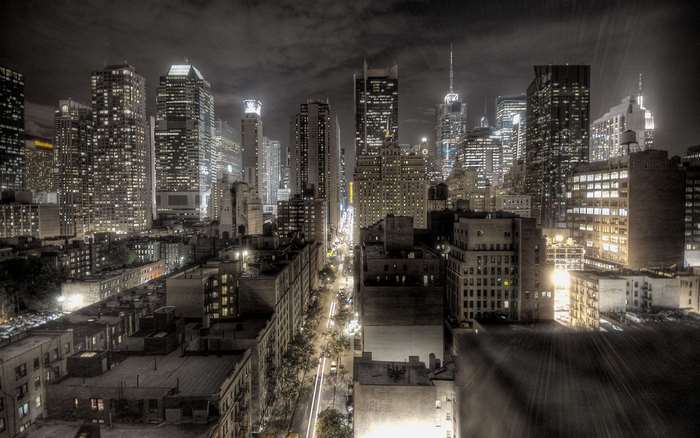 New York City Skyline at Night