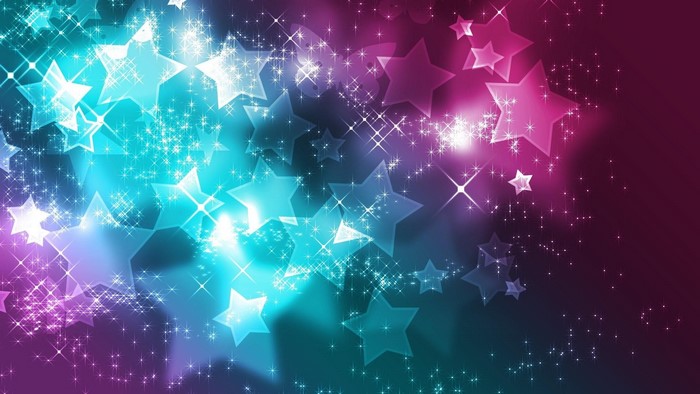 Sparkling Stars Background with Glitter