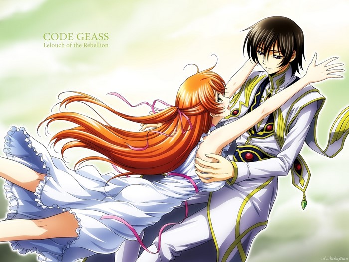 Lelouch and Shirley from Code Geass