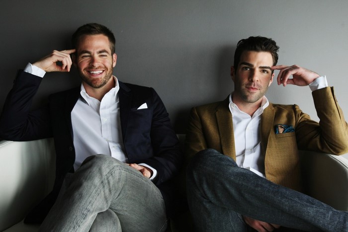 Chris Pine and Zachary Quinto Actors