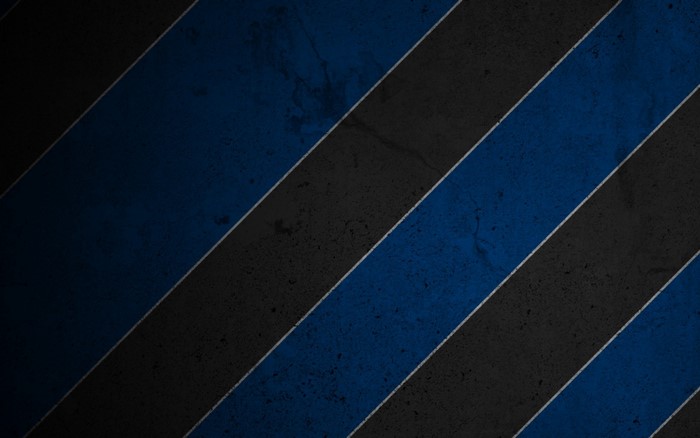 Blue and black diagonal stripes