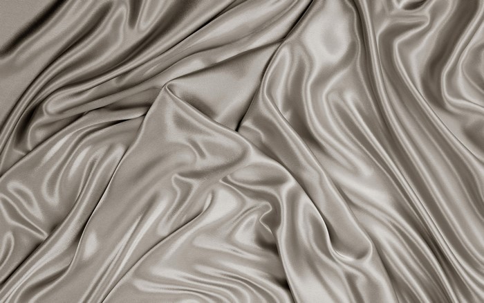 Gray Silk Satin Fabric Texture