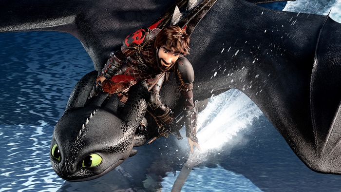 Hiccup and Toothless from How to Train Your Dragon