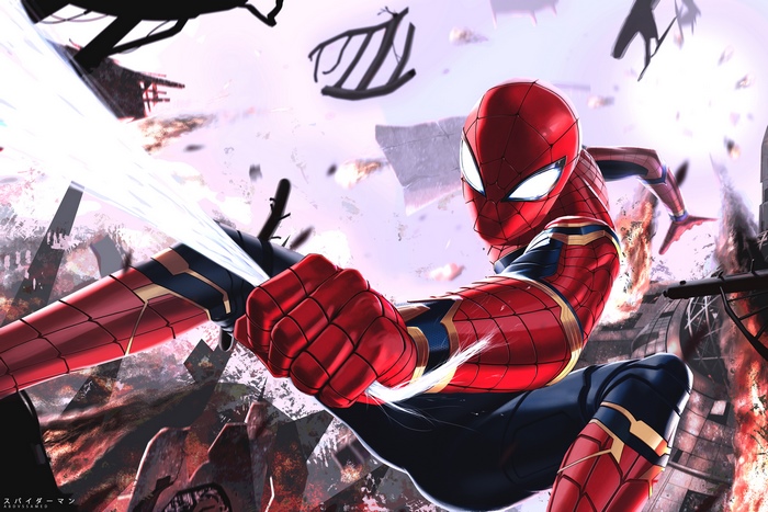 Spider-Man from Avengers Infinity War artwork