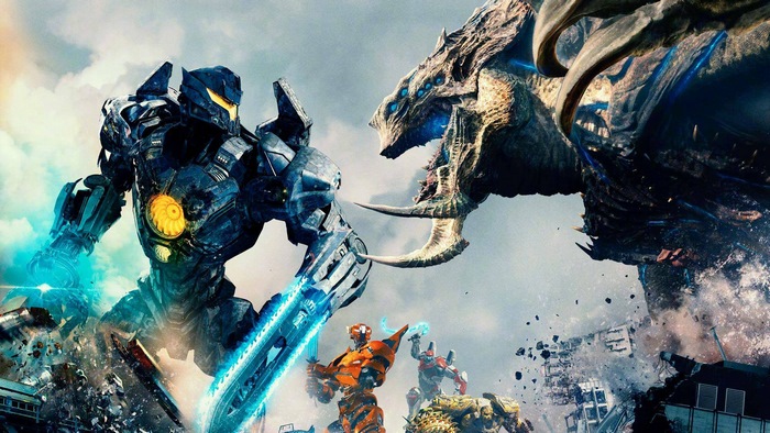 Gipsy Danger and Kaiju in Pacific Rim Uprising