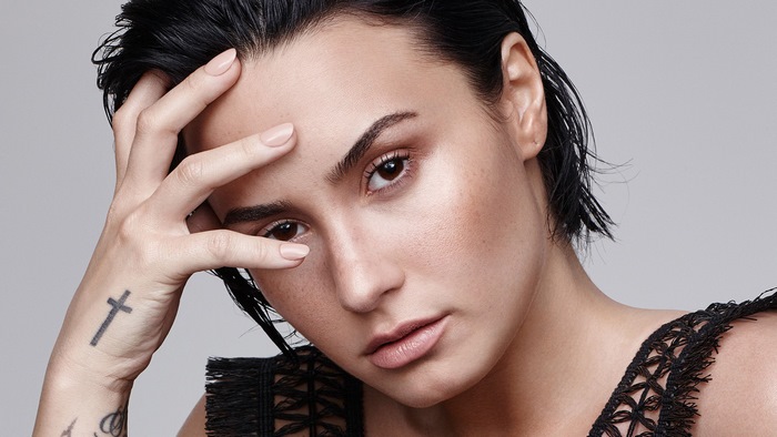 Demi Lovato close-up portrait