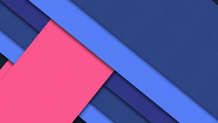 Abstract geometric shapes with blue and pink colors