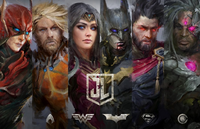 Justice League characters artwork
