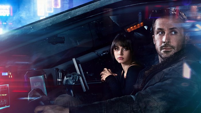 Ryan Gosling and Ana de Armas in Blade Runner 2049