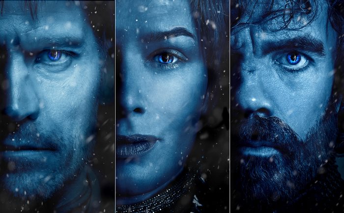 Jaime Lannister, Tyrion Lannister, and Cersei Lannister from Game of Thrones