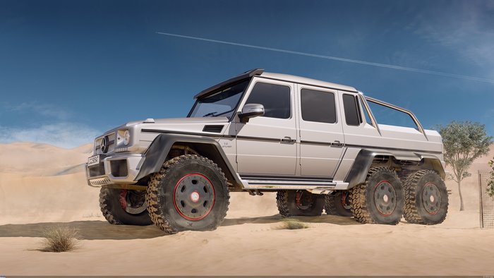Mercedes G-Class 6x6 Offroading in Desert
