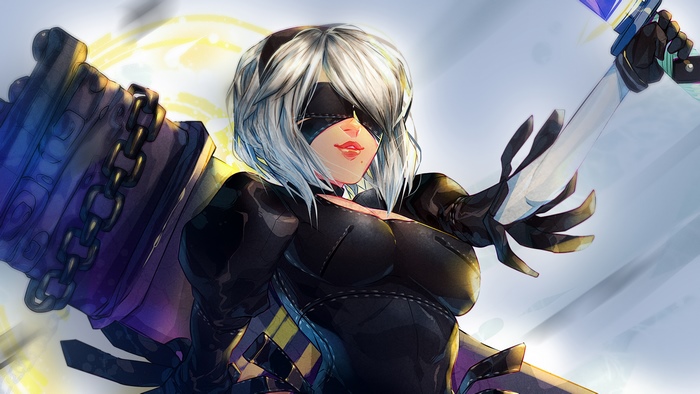 2B from Nier: Automata artwork