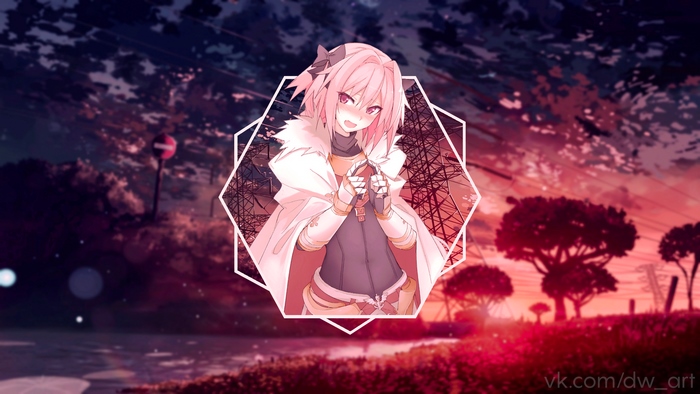 Astolfo from Fate/Apocrypha at Sunset