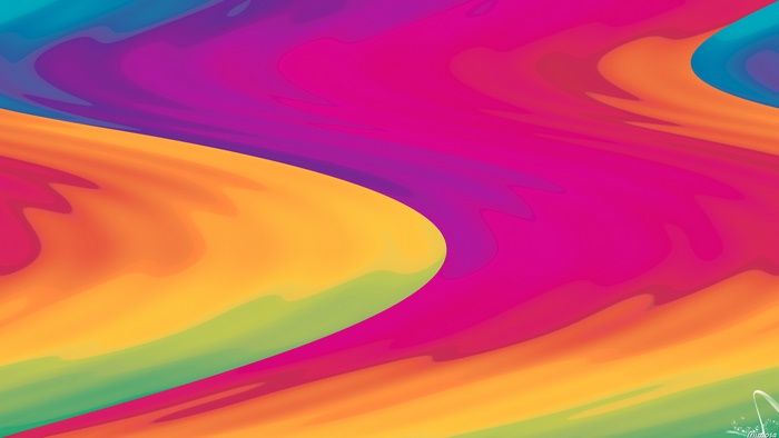Abstract Colorful Gradient Digital Art