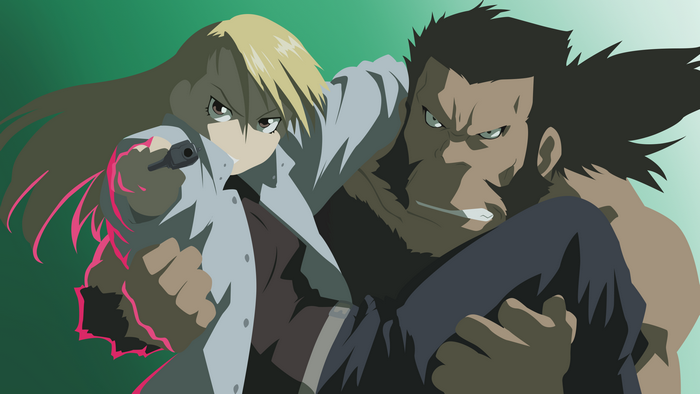 Riza Hawkeye and Darius from Fullmetal Alchemist