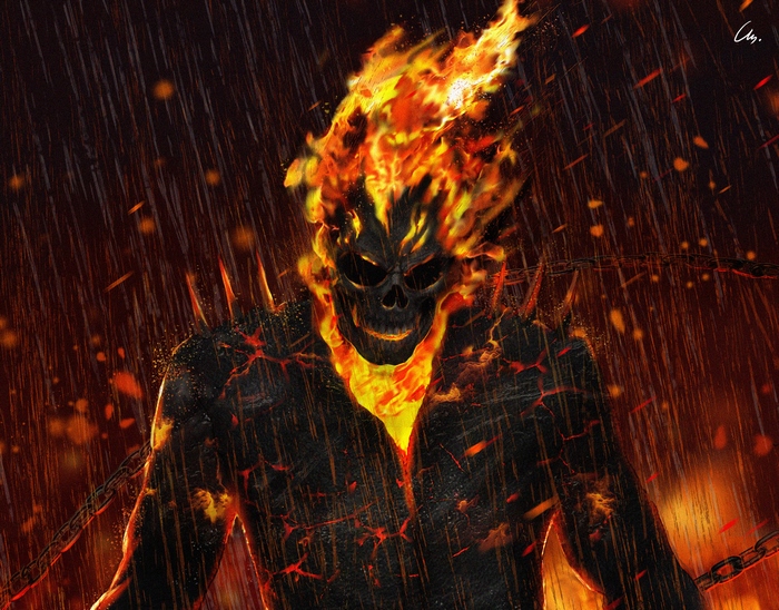 Ghost Rider in the Rain