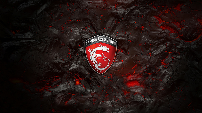 MSI Gaming Series Dragon Logo on Textured Background