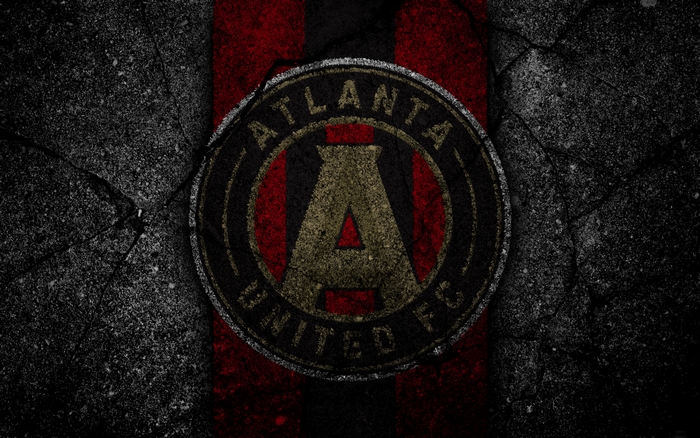 Atlanta United FC Logo on Textured Background