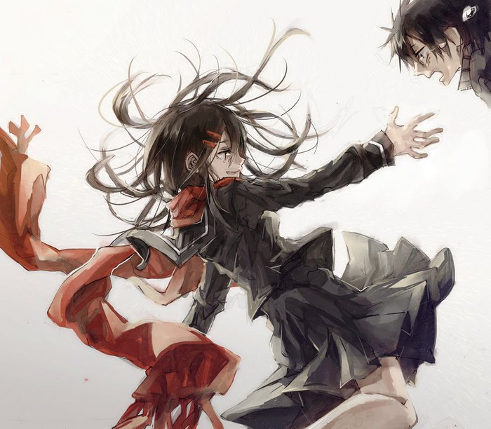 Ayano Tateyama and Shintaro Kisaragi from Kagerou Project