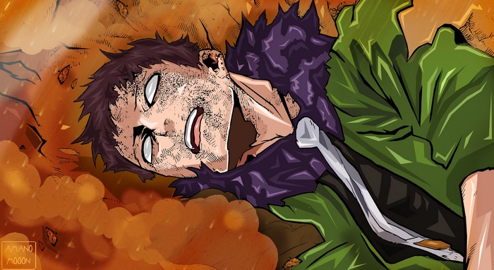 Kai Chisaki from My Hero Academia lying on the ground