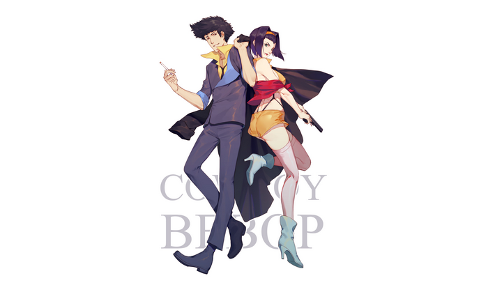 Spike Spiegel and Faye Valentine from Cowboy Bebop