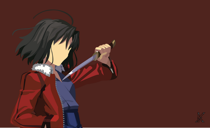 Shiki Ryougi with a Dagger from Fate/Grand Order