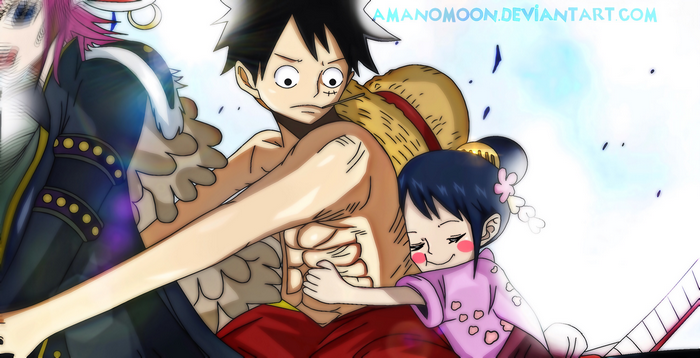O-Tama and Speed from One Piece with Monkey D. Luffy