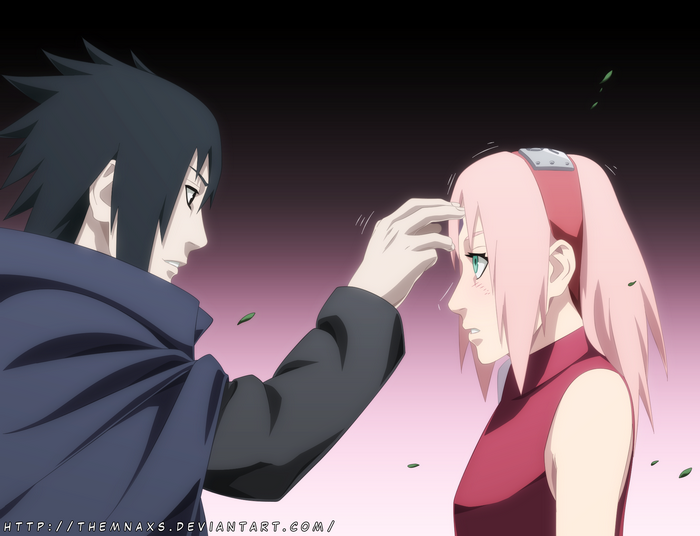 Sasuke Uchiha and Sakura Haruno from Naruto