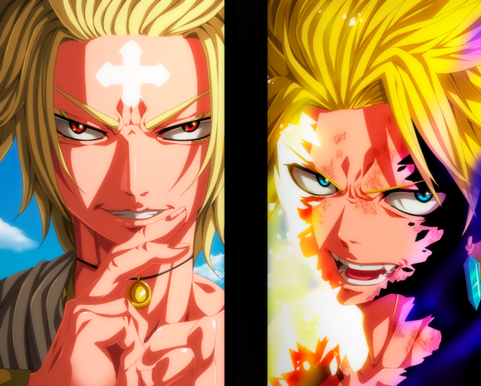 Sting Eucliffe and Larcade Dragneel from Fairy Tail