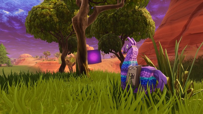 Fortnite Battle Royale Llama and Cube