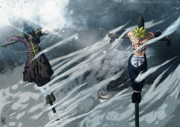 Sting Eucliffe and Rogue Cheney crucified in snow