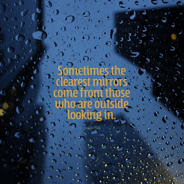 Quote about mirrors and perspective